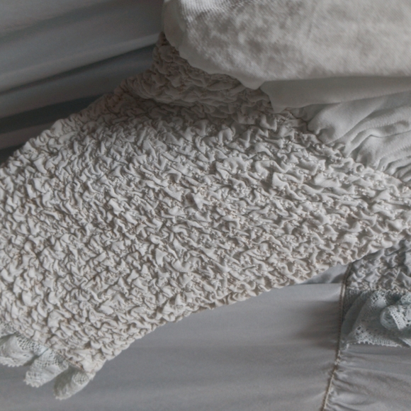 Flobert Vintage Long Sheer Pale Lime Green 50s/60s (?) Sleep Robe - Picture 5 of 12